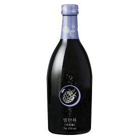 ベサンミョン酒家 ビンタンボク 氷呑福 370ml 韓国酒 覆盆子酒 ボクブンジャ スパークリング 果実酒 甘口 アルコール7％