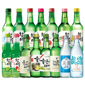 【焼酎グラス1個付き】 韓国焼酎 選べる15本セット チャミスル ジョウンデー チョウムチョロム 焼酎 眞露 イズバック JINRO jinro ジンロ