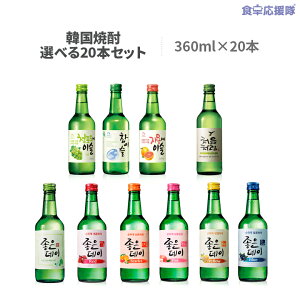 【韓国焼酎フェアー特価!】韓国焼酎 1箱 15種から選べる20本セット チャミスル ジョウンデー チョウムチョロム 焼酎 眞露 イズバック JINRO