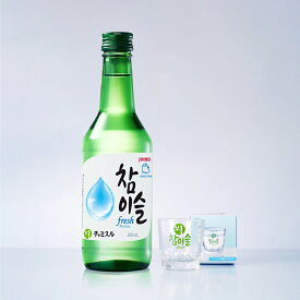 【専用ショットグラス&専用BOX付き】チャミスル フレッシュ 360ml×40本 韓国焼酎 JINRO ※最大サイズにつき同梱不可