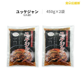 ユッケジャン 450g×2袋 2人前 冷凍 スープ 旨辛 ユッケジャンスープ ピリ辛スープ 牛肉 韓国食材