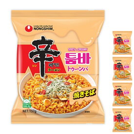 農心 辛ラーメン トゥーンバ 袋麺 137g / 韓国ラーメン クリームパスタ風 ピリ辛 汁なし麺 トゥンバ