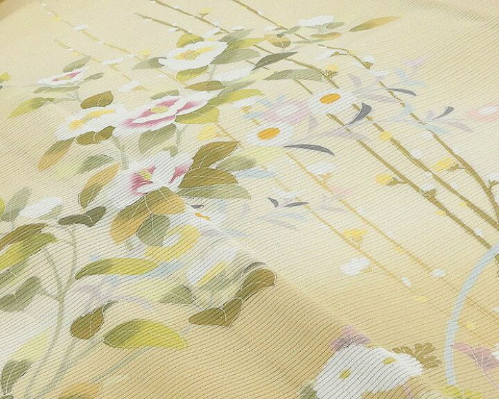 楽天市場】夏物 訪問着 新品 仕立て上がり 正絹 夏物 四季花模様 身丈 