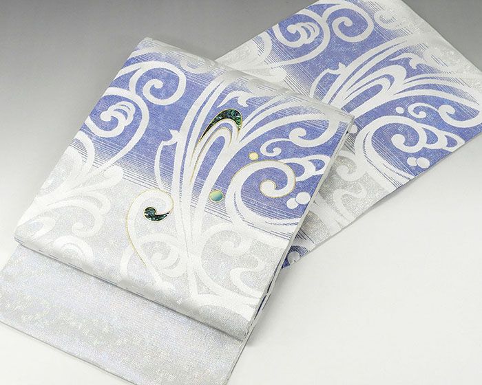 楽天市場】袋帯 新品仕立付き 正絹 螺鈿作家 藤本隆士作 幾何模様 袋帯