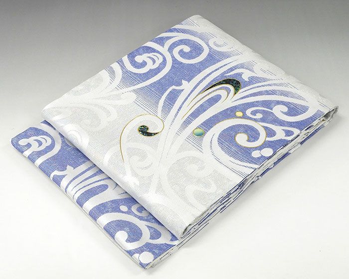 楽天市場】袋帯 新品仕立付き 正絹 螺鈿作家 藤本隆士作 幾何模様 袋帯