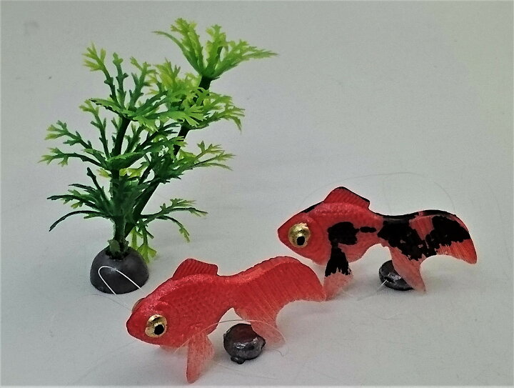楽天市場 金魚 雑貨 インテリア 置物 エサのいらない金魚 出目金 ペットボトルセット 送料無料 代引き決済不可 うつわの翔山