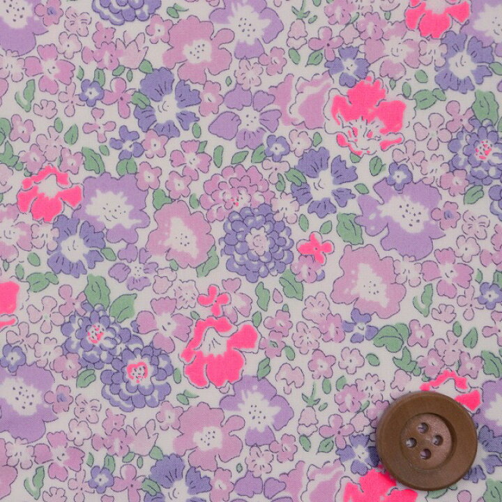 楽天市場】リバティプリント タナローン（Michelle ピンク＆パープル  