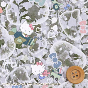ハローキティ×リバティ・ファブリックス タナローン(Bubble Dreams バブル・ドリームス)グレー【DC34429・J24D】