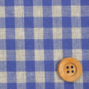 ★SALE★先染めツインカラーギンガムチェック/ブルー&グレー【シーチング生地】
