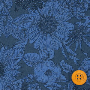 リバティプリント タナローン(Swim Dunclare スイム・ダンクレア)ブルー&ダークブルー【5672151S・VE】