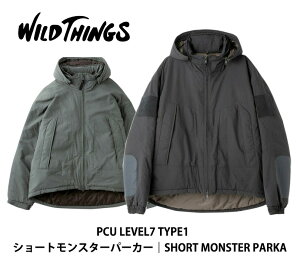 WILD THINGS ���C���h�V���O�X [ �V���[�g�����X�^�[�p�[�J�[��SHORT MONSTER PARKA ] ���� 2025 �H �~ �t�[�h �V�� �l�C �����Y �u���]�� �W���P�b�g �A�E�^�[ �~ �V���v�� WT25102SK�yRCP�z
