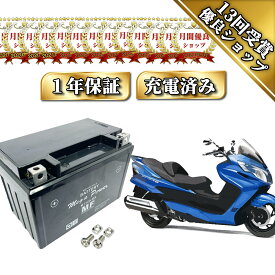 【無料処分付き】 バッテリー スカイウェイブ250 MT12A-BS 1年保証 初期充電済み 密閉式 YT12A-BS FT12A-BS ST12A-BS CT12A-BS 互換
