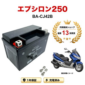 �y���������t���z �o�b�e���[ �G�v�V����250 (EPSILON) �^�� BA-CJ42B MTX9-BS 1�N�ۏ� �����[�d�ς� ���� YTX9-BS FTX9-BS CTX9-BS STX9-BS �݊�