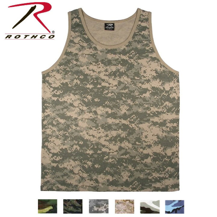 楽天市場】Rothco Camo Tank Top（ロスコ カモ タンクトップ）8702他(7 