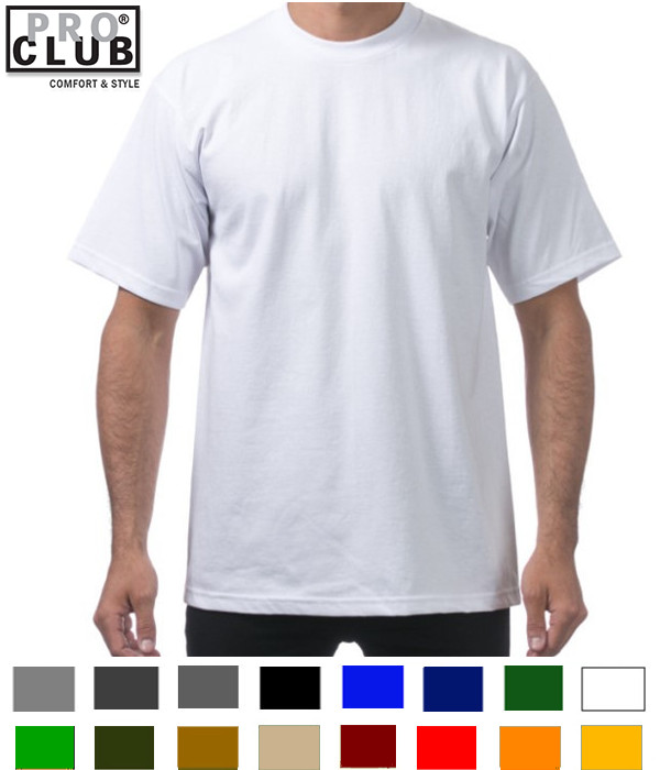翌日配送 大きいサイズ2XL-4XL メーカー公式 プロクラブ 新素材新作 PRO CLUB ヘビーウエイト半袖Tシャツ:101