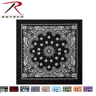 ロスコ ラージ サイズ バンダナ ペイズリー柄（大判）68×68センチ Rothco Trainmen Paisley Bandana Big…