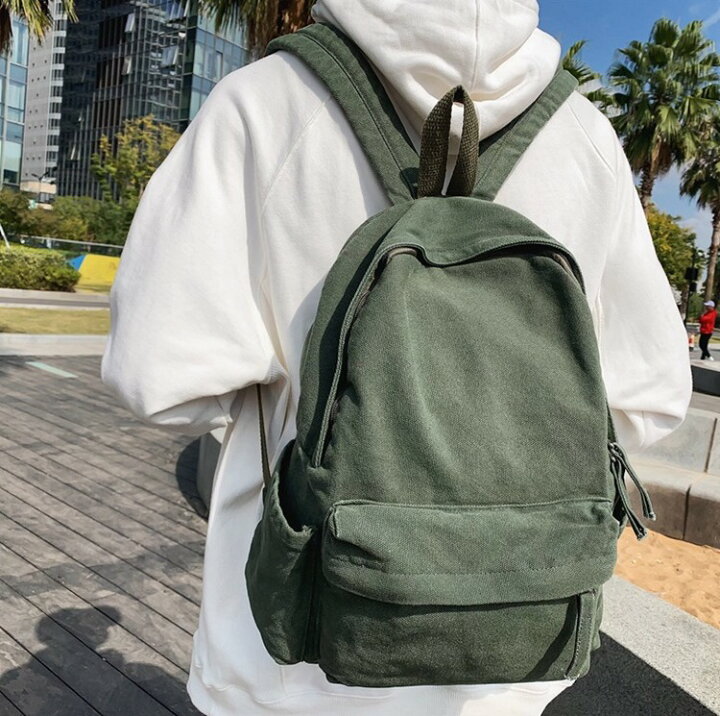 楽天市場】ヴィンテージ キャンバス バックパック 帆布 リュック 
