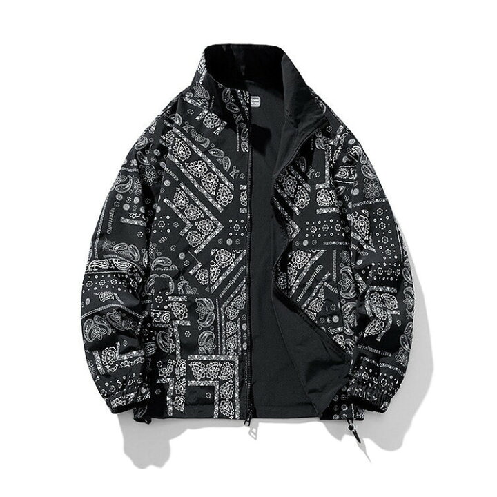楽天市場】バンダナ柄 ナイロンジャケット ペイズリー柄 ウインド  