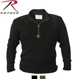 Rothco Quarter Zip Acrylic Commando Sweater（ロスコ クォータージップ コマンド セーター)3390他（2色）