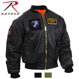ロスコMA-1フライトジャケット パッチ付き Rothco MA-1 Flight Jacket with Patches7250他（2色）