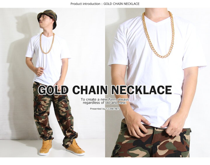 楽天市場 ストリート系 ゴールドネックレス 金ネックレス 大ダンス衣装 Ny ヒップホップネックレス 首飾り メンズ Fuck ニューヨーク 小物 ファッション ペアルック ストリート系アクセサリーnec014 T Link