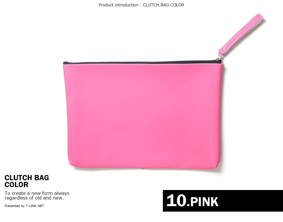 レザー風クラッチバッグ(つやなし) メンズ 春夏秋冬用 PVC100% 全15色 B5サイズ | T-LINK