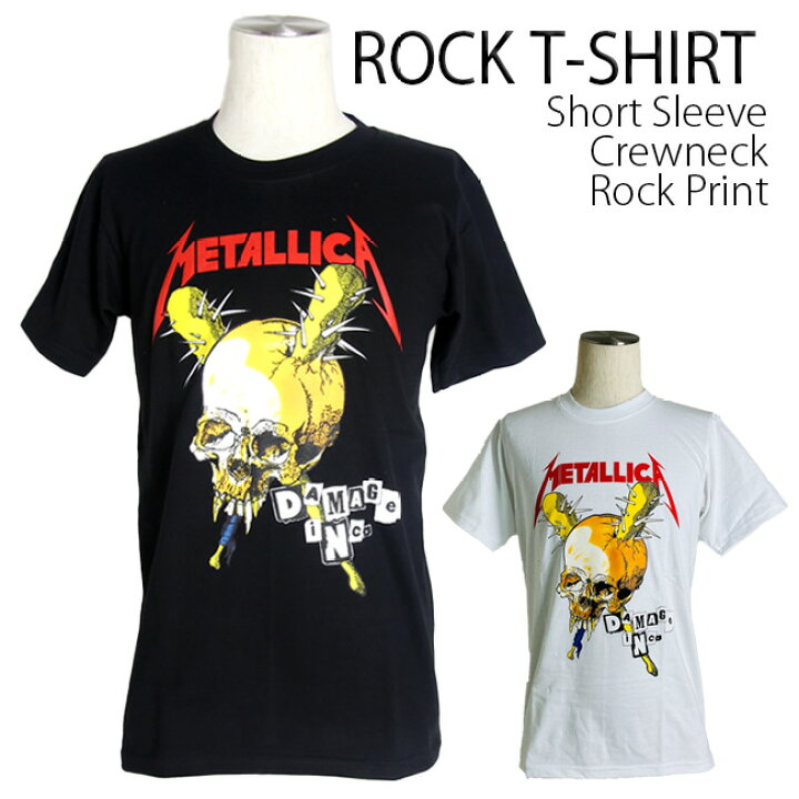 楽天市場】Metallica Tシャツ メタリカ Damage Inc. ロックTシャツ