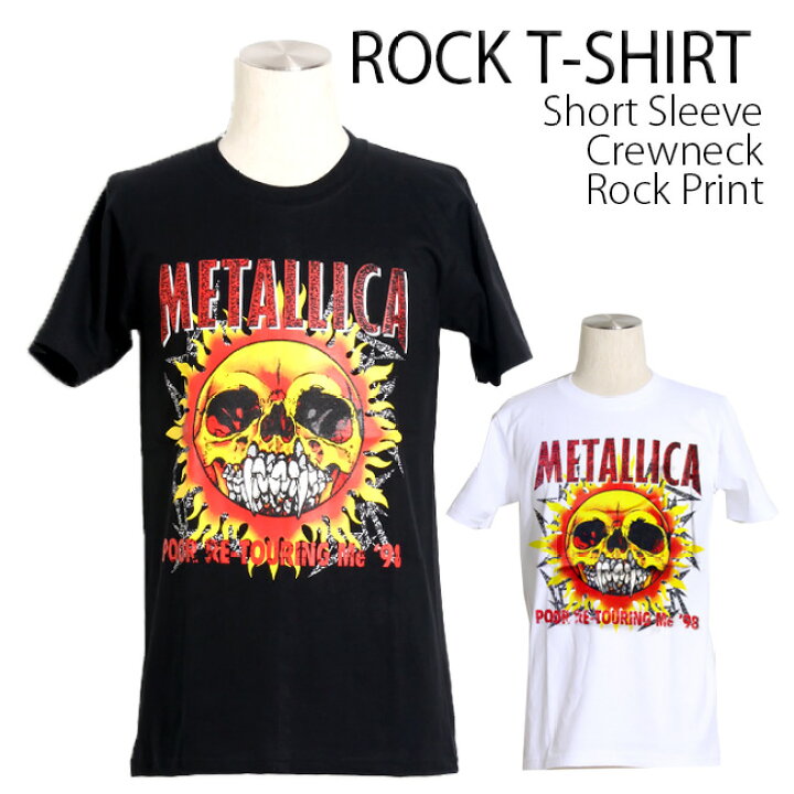 楽天市場】Metallica Tシャツ メタリカ ロックTシャツ バンドTシャツ 