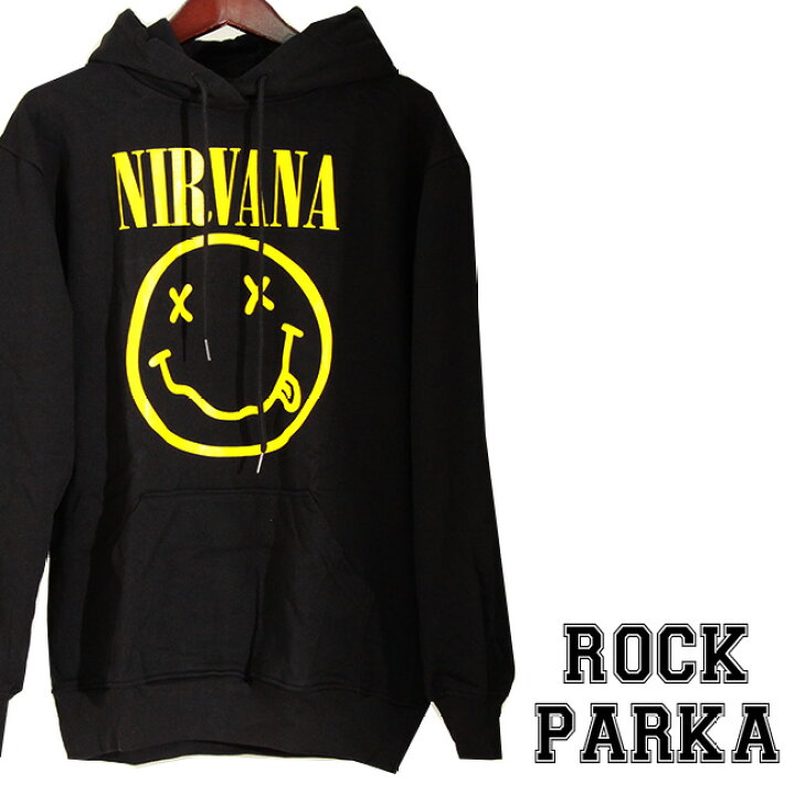 楽天市場】送料無料 ロックパーカー Nirvana パーカー ニルヴァーナ 