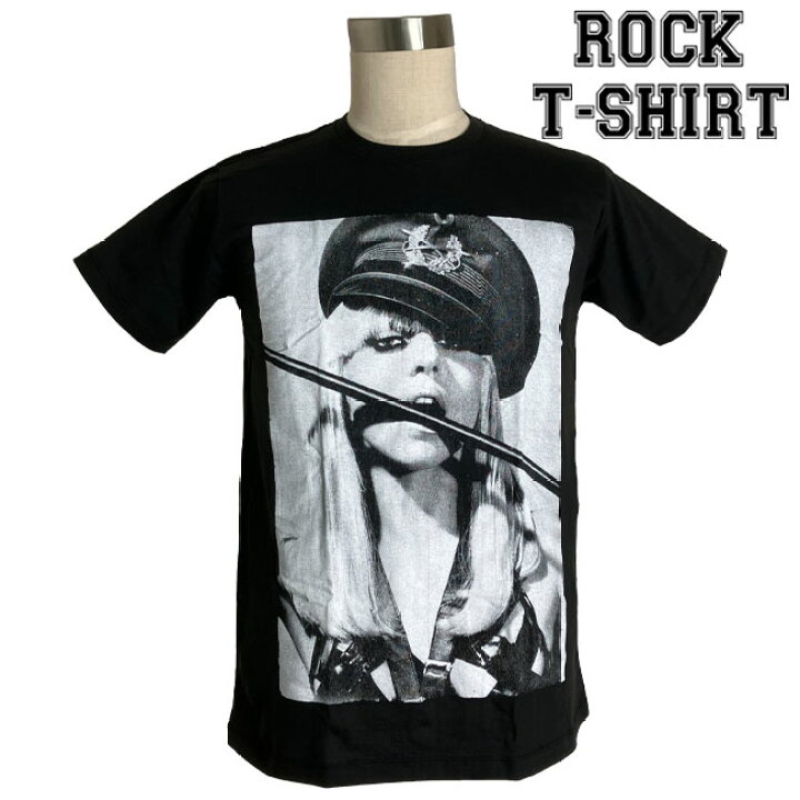 楽天市場】Lady Gaga グラフィック Tシャツ レディー ガガ 婦警 ロック 