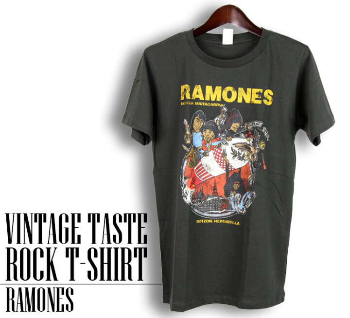 楽天市場】ヴィンテージ風 Ramones Tシャツ ラモーンズ ロックTシャツ 