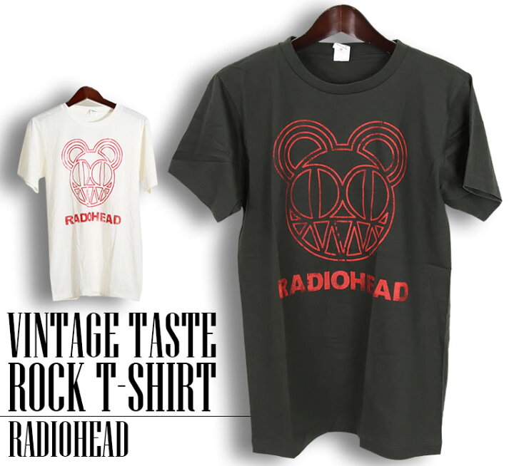 楽天市場】ヴィンテージ風 Radiohead レディオヘッド ロックTシャツ 