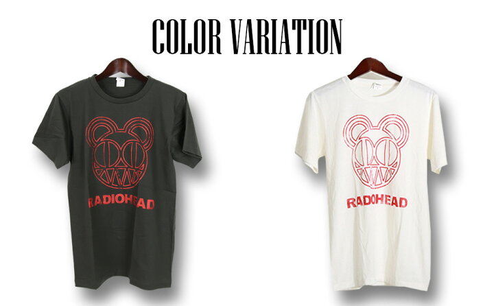 楽天市場】ヴィンテージ風 Radiohead レディオヘッド ロックTシャツ 