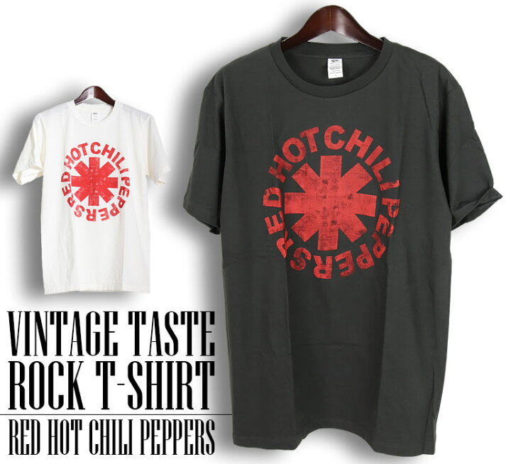 楽天市場】ヴィンテージ風 Red Hot Chili Peppers Tシャツ レッド  