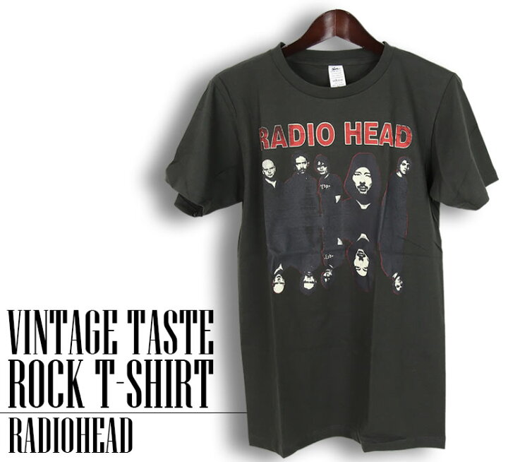 楽天市場】ヴィンテージ風 Radiohead Tシャツ レディオヘッド ロックT 