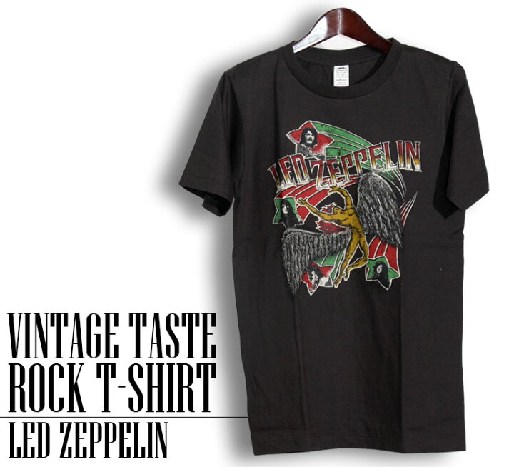 楽天市場】ヴィンテージ風 Led Zeppelin Tシャツ レッド ツェッペリン 