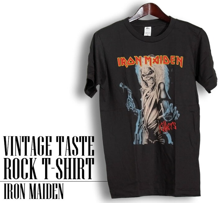 楽天市場】ヴィンテージ風 Iron Maiden Tシャツ アイアンメイデン 
