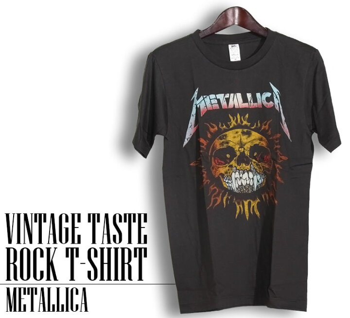 楽天市場】ヴィンテージ風 Metallica Tシャツ メタリカ Pushead Sun 