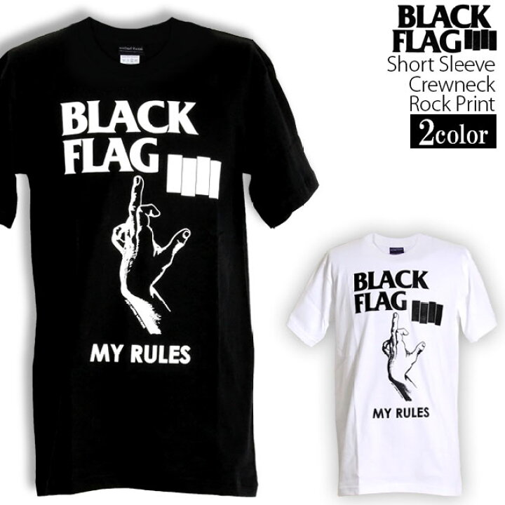 楽天市場】BLACK FLAG Tシャツ ブラックフラッグ ロックTシャツ バンド  