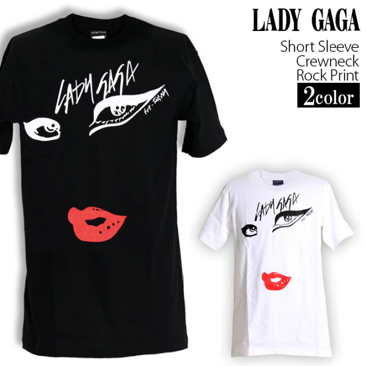 楽天市場】Lady Gaga Tシャツ レディーガガ ロックTシャツ バンドT 