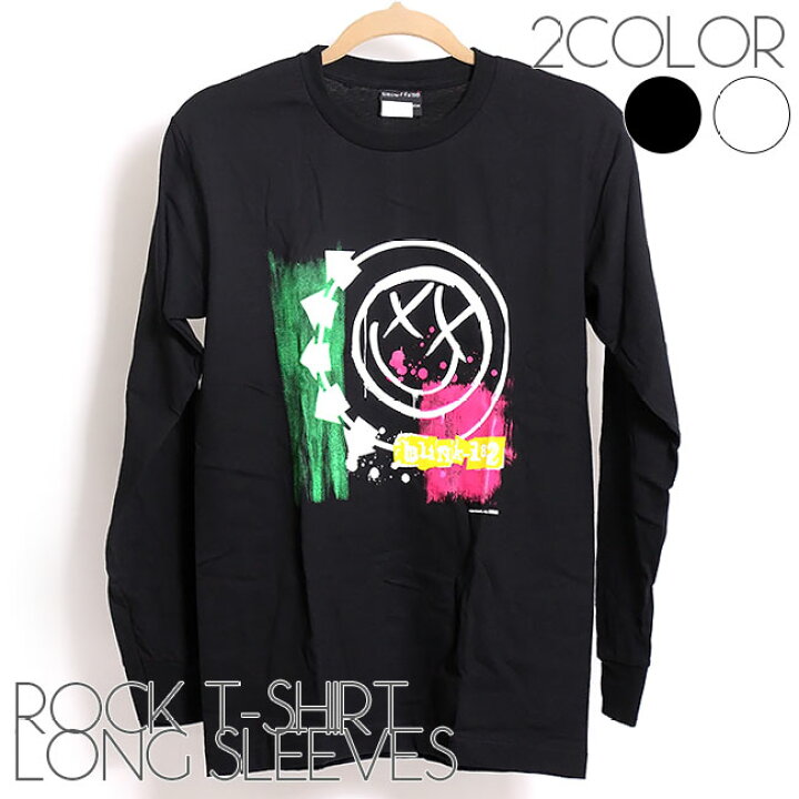 楽天市場】長袖 Blink-182 ロング Tシャツ ブリンク 182 ロンT ロックT 