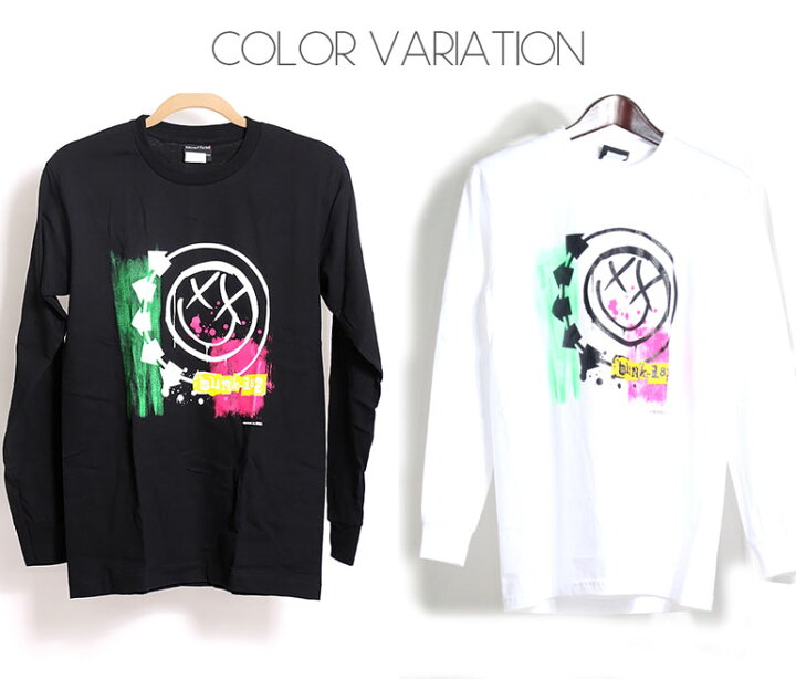 楽天市場】長袖 Blink-182 ロング Tシャツ ブリンク 182 ロンT ロックT 