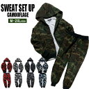 迷彩柄 スウェット 上下 セットアップ 裏起毛 ジップアップ 全4色 M-2XL メンズ レディース ジップアップ ジョガーパンツ 上下セット 迷彩 カモフラ スウェットパンツ パーカー 部屋着 ルームウェア 暖かい コットン ストリート ダンス 衣装 秋冬 秋服 冬服