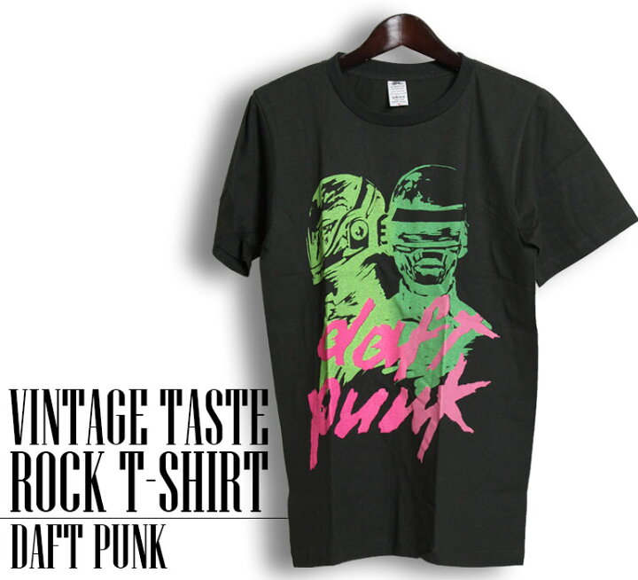 楽天市場】ヴィンテージ風 Daft Punk Tシャツ ダフトパンク ロックT 