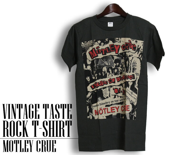 楽天市場】ヴィンテージ風 Motley Crue Tシャツ モトリークルー ロック 