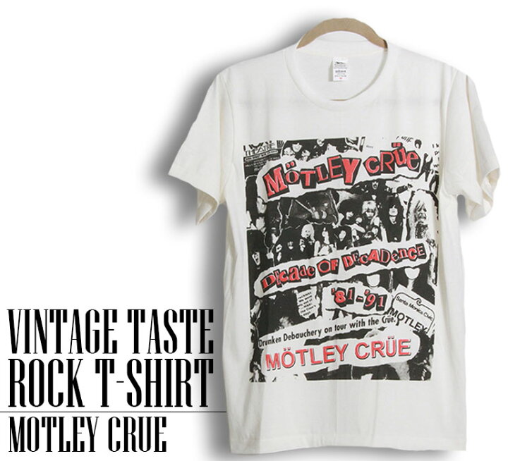 楽天市場】ヴィンテージ風 Motley Crue Tシャツ モトリークルー ロック 