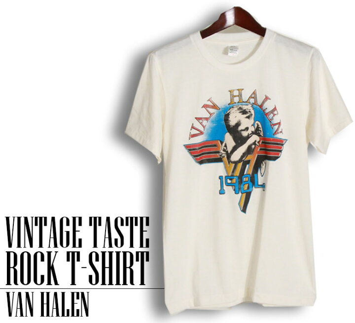 楽天市場】ヴィンテージ風 Van Halen Tシャツ ヴァンヘイレン ロックT 