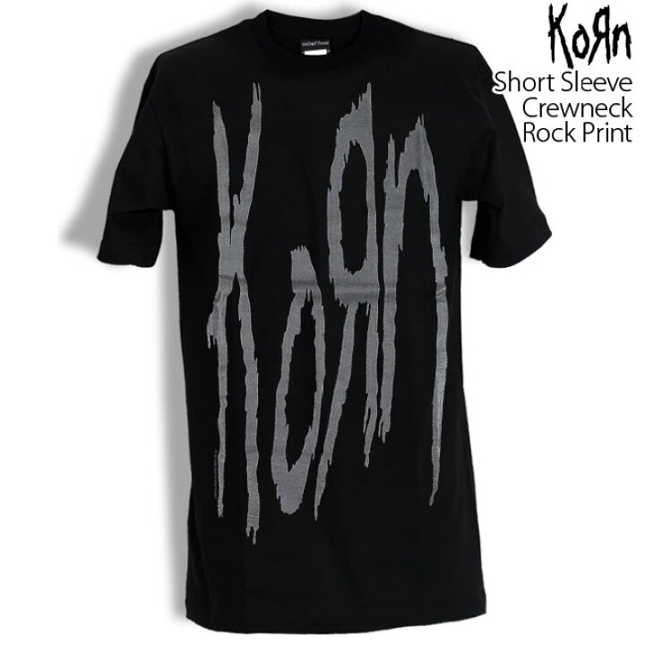 楽天市場】Korn Tシャツ コーン Band Logo ロックTシャツ バンドT  