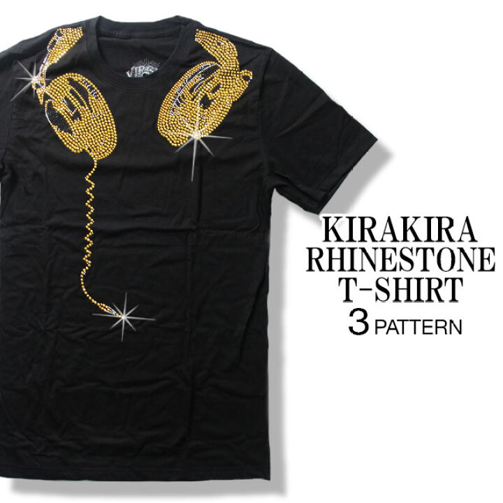 楽天市場 ラインストーン デザインtシャツ 3種類 半袖 ヘッドホン ヘッドフォン レディース メンズ ロックtシャツ バンド ダンス ミュージック ファッション ブラック 黒 コットン 綿 100 春夏 夏物 おしゃれ T Link