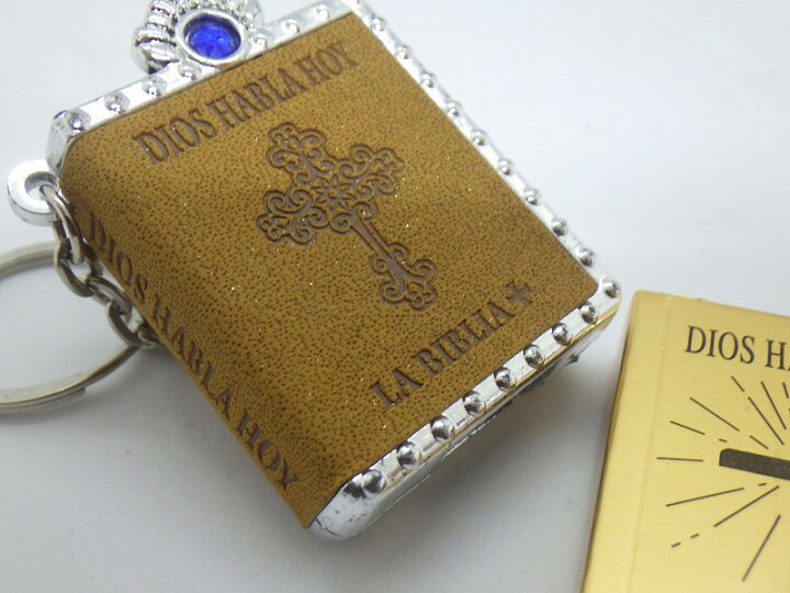 聖書 キーホルダー ミニチュアブック 豆本 スペイン語版 Llavero mini biblia タバタ商会